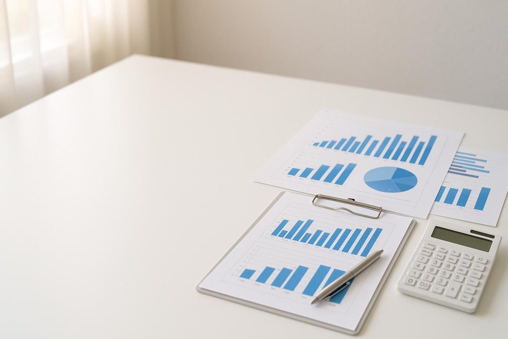 Person using a calculator to estimate future loss of earnings in a personal injury claim.