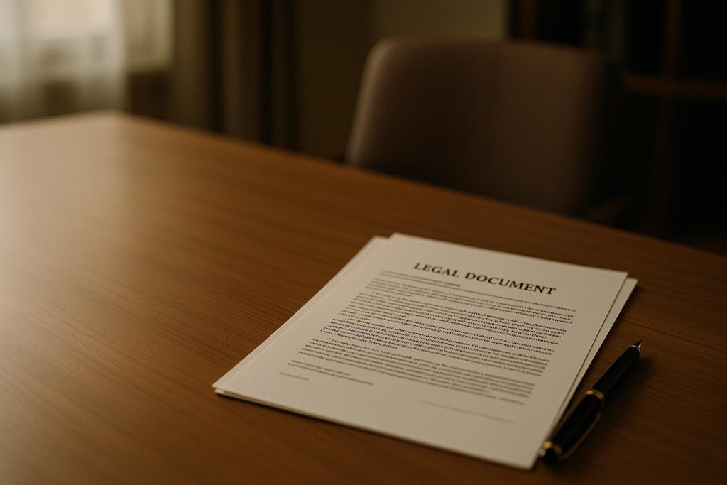 Close-up of estate documents and pen, representing multiple executors in wills.